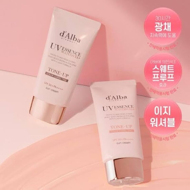 کرم ضد آفتاب واترفول تون‌آپ SPF 50 برند d'Alba